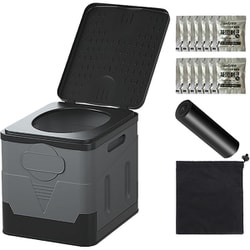 防災組み立て式トイレ 凝固剤付き S グレー P0218EPTWS-GRY