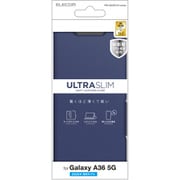 Galaxy A36 5G(SC-54F) 用 ケース レザー カバー 手帳型 マグネット フラップ 衝撃吸収 超軽量 薄型 スタンド機能付 UltraSlim ネイビー PM-G254PLFUNV
