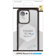 OPPO Reno13 A用 ケース ハイブリッド カバー 衝撃吸収 軽量 薄型 カメラレンズ保護設計 ストラップホール付 ストラップホールシート付 TOUGH SLIM LITE ブラック PM-O251TSLFCBK