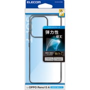 OPPO Reno13 A用 ケース ソフト カバー 衝撃吸収 カメラレンズ保護設計 極み設計 メタリックブラック PM-O251UCTMBK