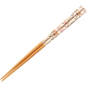 塗箸 フルール 23cm ピンク 日本製 15004