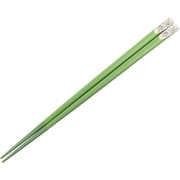 塗箸 ビジュー 23cm グリーン 日本製 13283