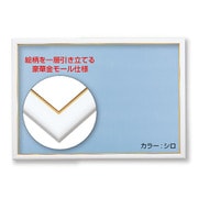 MP107-H ジグソーパネル 木製 ゴールドモール 10-T ホワイト [ジグソーパズル用品]