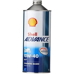 2輪用エンジンオイル Shell ADVANCE 4T AX7 SM MA2 10W-40 1L 412230193
