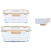 pebbly 真空フードコンテナスターター2セット 800ml、1200ml PKV-071