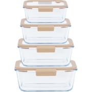 pebbly 真空フードコンテナスターター4セット 460ml、800ml、1200ml、1900ml PKV-056