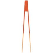 pebbly マグネット付き木製カラートングダーク コージー オレンジ 24cm NBA164-OR