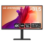 液晶モニター/LG UHD Monitor 4K/31.5型/4K(3840×2160)/VAパネル/アンチグレア/HDR対応/HDMI×2 DP×1 USB-C×1/スピーカー内蔵 32U720A-B