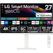 スマートモニター/LG Smart Monitor/27型/4K(3840×2160)/IPSパネル/アンチグレア/HDR対応/HDMI×2 USB-C×1/スピーカー内蔵/webOS搭載 27U730SA-W