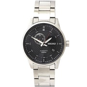 SEIKO Auto SS ブレス GMT 10BAR BK メンズ 42mm 並行輸入品 1年保証 SSA381K1
