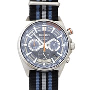 クロノグラフ クォーツ SS ナイロン 10BAR BL メンズ41mm 並行輸入品 1年保証 SSB409P1