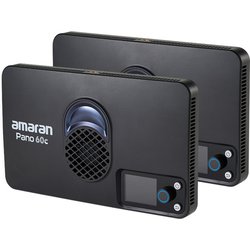 amaran Pano 60c 2-Light Kit-Charcoal APPANO60C2c