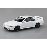 楽プラ スナップキット No.14CU-CW 1/32 ニッサン R32スカイラインGT-R カスタムホイール クリスタルホワイト [組立式プラスチックモデル]