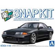 楽プラ スナップキット No.14CU-BP 1/32 ニッサン R32スカイラインGT-R カスタムホイール ブラックパールメタリック [組立式プラスチックモデル]