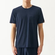 TEMPUR パイル ネイビー Lサイズ 半袖丸首 9184-34