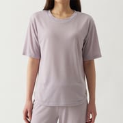 TEMPUR ハニカムリバーシブル ラベンダーピンク Lサイズ 半袖丸首 9634-33