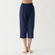 TEMPUR レーヨンパイル ダークネイビー Mサイズ ポケット付きワイドパンツ 9635-57