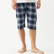 チェック ブルー Lサイズ 楊柳シャレテコ 1319-59