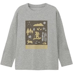 ロングスリーブシレトコトコティー キッズ トップス 長袖 ミックスグレー（Z） 150サイズ NTJ82530ST