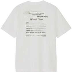 ショートスリーブエントランスパーミッションティー ユニセックス カットソー ホワイト（W） XXLサイズ NT82539