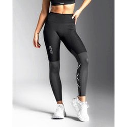 ライトスピード リアクトハイライズ コンプレッションタイツ レディース コンディショニングウェア タイツ Black/White Reflective Mサイズ WA7101B