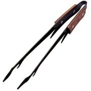 UG-3322 [BBQトング 黒鹿トング 30cm アミ交換用フック ステンレス製 ふっ素樹脂加工 ウッドグリップ ブラック]