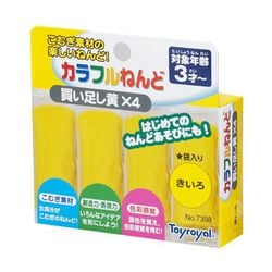 7398 カラフルねんど 黄×4
