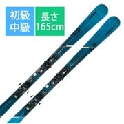 25-26 Newモデル 初級・中級 スキー板「PRIMETIME 22 ABELVM25 BLUE 165cm」+ビンディング「EL 10.0 GW SHIFT BLK/BLK ブレーキ78mm」+プレート「SHIFT X」セット