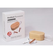 完全ワイヤレスイヤホン Bluetooth White+bamboo Woodbuds II