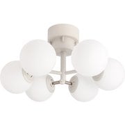 シーリングライト 照明 BRID TINY GLASS CEILING LIGHT 6(電球なし) Greige/Milk glass 003367