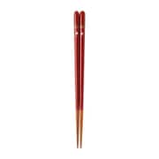 G-64145 [食洗機対応 日本製 食洗箸 結晶 桜富士 朱 21.5cm]