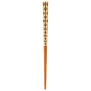 G-90636 [日本製 竹箸 ふくのはし 雪輪 24cm 漆塗]