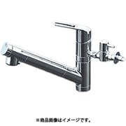 KM6001ZEC2TU [【受注生産品】浄水器内蔵用シングルシャワー付混合栓 eレバー 分岐止水栓付 寒冷地用]