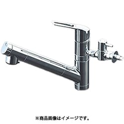 KM6001EC2TU [浄水器内蔵用シングルシャワー付混合栓 eレバー 分岐止水栓付]