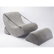 Comfora 1人用ウレタンソファ&オットマンセット Yurari ユラリ グレー KG040048BAA