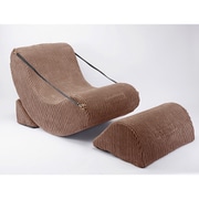 Comfora 1人用ウレタンソファ&オットマンセット Yurari ユラリ ブラウン KG040048DAA