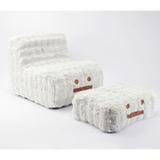 Comfora 1人用ウレタンソファ&オットマンセット Kutan クータン アイボリー KG040049AAA