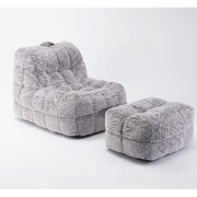 Comfora 1人用ウレタンソファ&オットマンセット Moco モコ グレー KG040050BAA