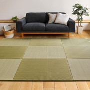 すき間のできにくい置き畳 四季 同色6枚組 82×82×1.5 グリーン