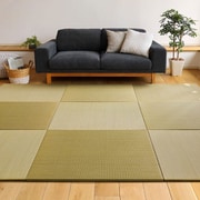 すき間のできにくい置き畳 四季 同色6枚組 82×82×1.5 イエロー