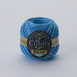 エミーグランデ カラーズ 10g巻 No.371 セルリアンブルー [レース糸]
