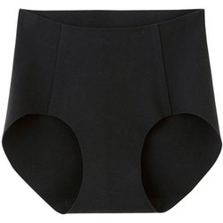 ショーツ 完全無縫製 綿混 肌あたりやさしい パンツ レディース ブラック L KL2071RY