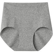 ショーツ 完全無縫製 綿混 肌あたりやさしい パンツ レディース グレーモク LL KL2071RY
