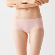 ショーツ 完全無縫製 綿混 肌あたりやさしい パンツ レディース スモークピンク LL KL2071RY