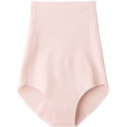ハイウエストショーツ 完全無縫製 綿混 肌あたりやさしい パンツ レディース スモークピンク LL KL2072RY