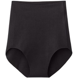 ショーツ 完全無縫製 オーガニックコットン混 綿混 パンツ レディース ブラック 3L KL2370PY