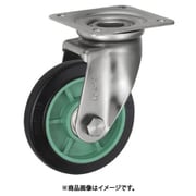 UKAI ステンレス製キャスター 旋回(自在)金具 JAタイプ ゴム 車輪径200mm PNDJA-200