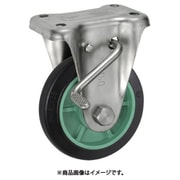 UKAI ステンレス製キャスター ストッパー付固定金具 KABZタイプ ゴム 車輪径100mm PNDKABZ-100