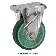 UKAI ステンレス製キャスター ストッパー付固定金具 KABZタイプ ウレタンゴム 車輪径100mm PNUDKABZ-100