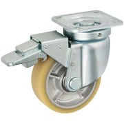 UKAI リッチウレタンキャスター ストッパー付旋回(自在)金具 JHBタイプ ウレタンゴム 車輪径150mm RUJHB-150